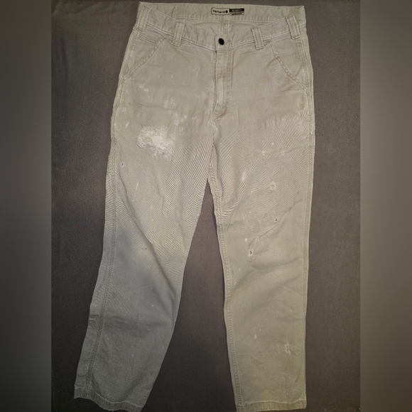Carhartt Other - Carhartt Rugged Flex Relaxed Fit Canvas Work Pant Thrashed Distressed 34x34